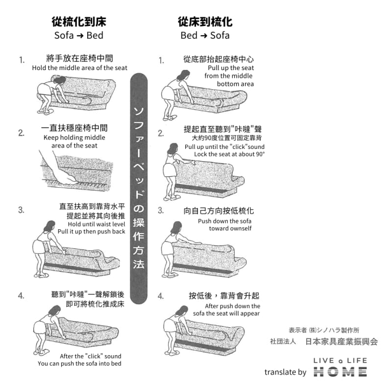 CORNET｜SOFA BED | 梳化床 | 日本製梳化
