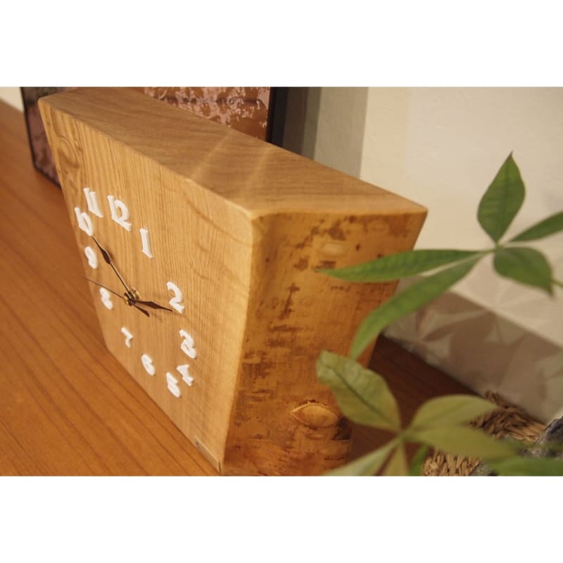 JAPAN CHEST-NUT WOOD CLOCK