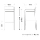 KANT COUNTER BAR CHAIR