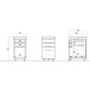 SIDE CABINET | 木製文件櫃 | 有轆抽屜柜 | 帶輪桶櫃