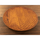 WOOD DISH TOTOISE SHELL PLATE