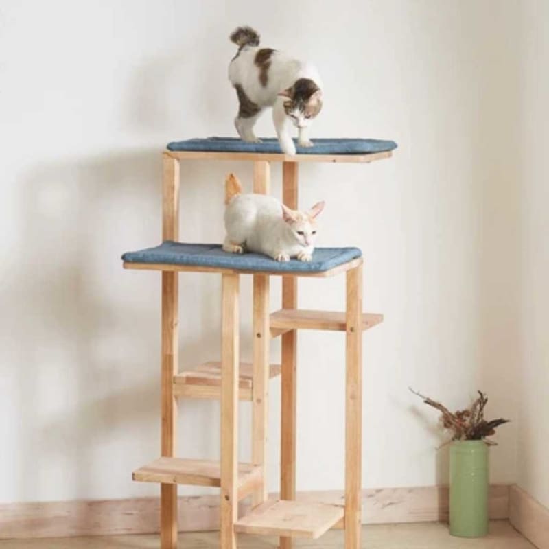 WOODEN CAT TOWER