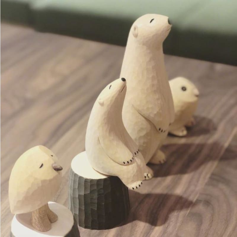 北極熊｜木雕｜渡邊久志 | Wood Carved